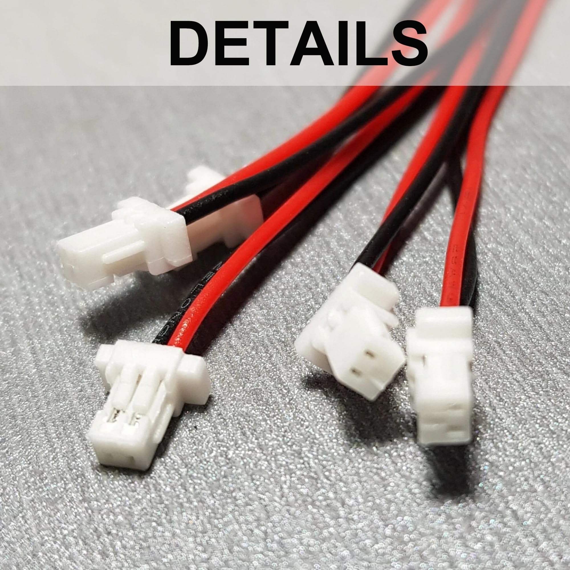Amazon.com: 20 PCS JST SH1.0mm 2 Pin Wire Connector, Male Plug